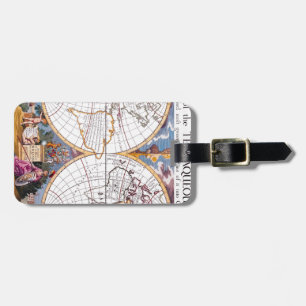 Étiquette À Bagage Une Nouvelle Carte Du Balise De Bagage Terraqueux 