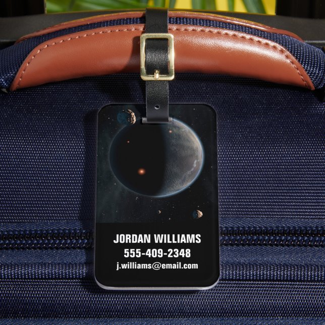 Étiquette À Bagage Une Planète Comme La Terre Riche En Carbone Et Sèc (Insitu Rectoal 2)