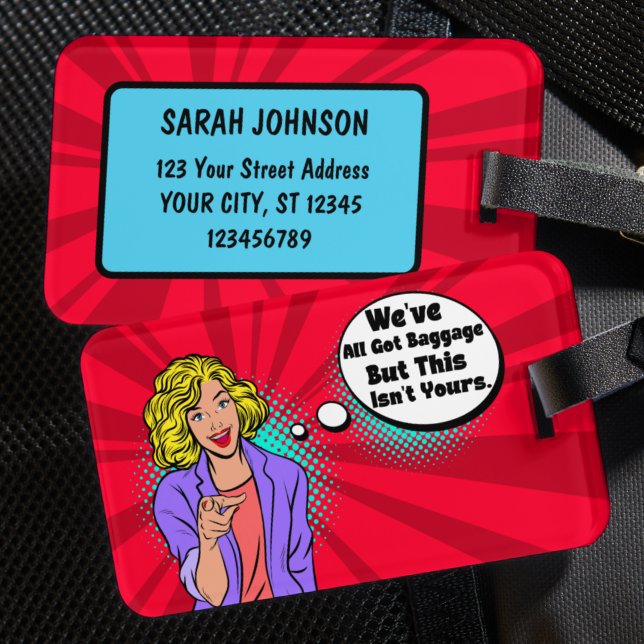 Étiquette À Bagage Unique Nous avons tous des bagages mais ce n'est p (Créateur téléchargé)