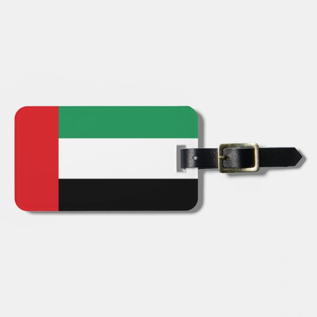 Étiquette À Bagage United Arab Emirat Flag (Devant horizontal)