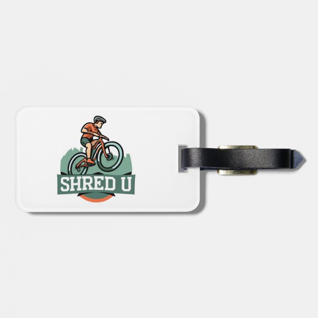 Étiquette À Bagage Université de Shred pour le VTT (Dos horizontal)