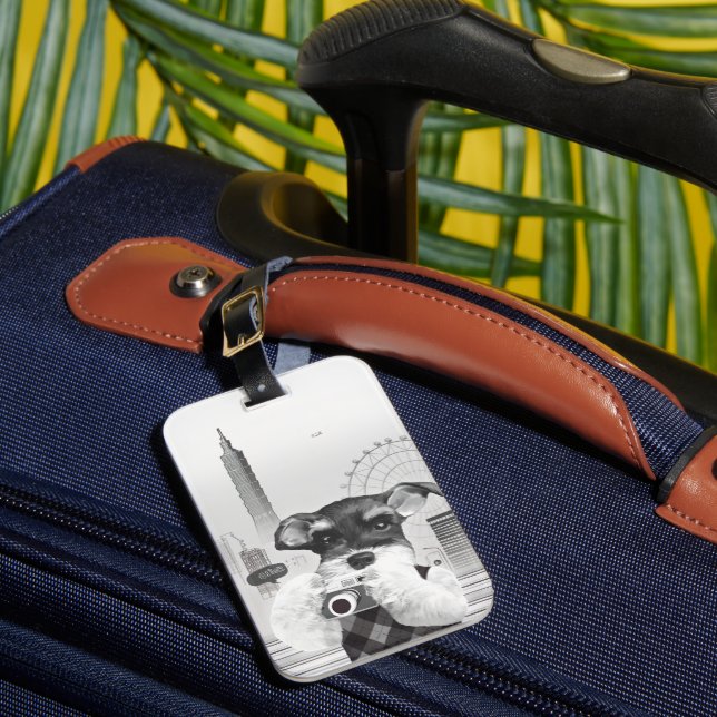 Étiquette À Bagage Urban Photographer: Schnauzer in Taipei City (Insitu Rectoal 1)