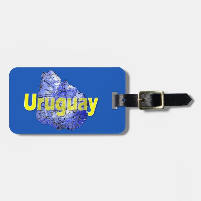 Étiquette À Bagage Uruguay (Devant horizontal)