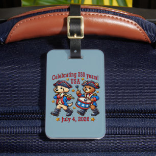 Étiquette À Bagage USA 250th Anniversary Souvenir - Patriotique