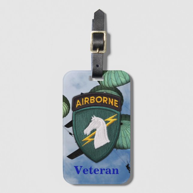 Étiquette À Bagage USASOC 1er opérations spéciales SOCOM vétérans pat (Devant Vertical)