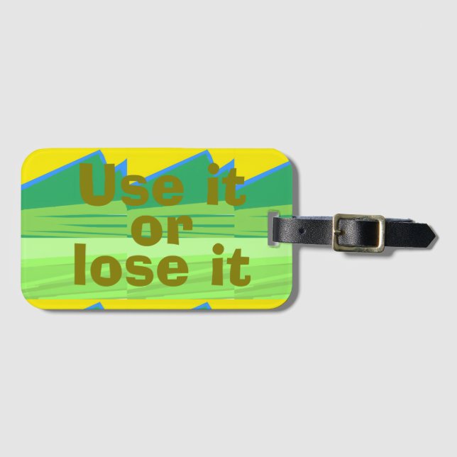 Étiquette À Bagage Use it or Lose it Christmas Gift (Devant Horizontal)