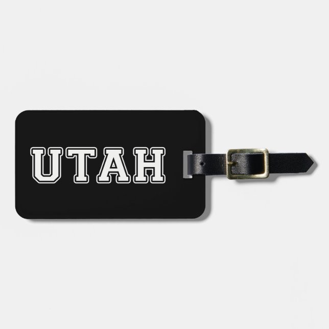 Étiquette À Bagage Utah (Devant horizontal)