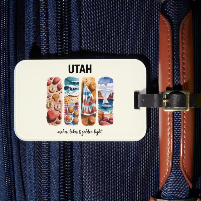 Étiquette À Bagage Utah - Arches, Lacs et Lumière d'or (Insitu Rectoal 4)