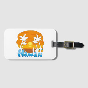 Étiquette À Bagage Vacances à Hawaï