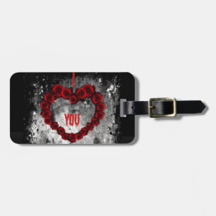 Étiquette À Bagage Valentine noire