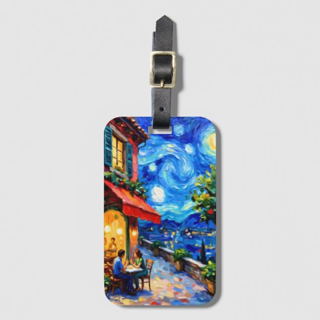 Étiquette À Bagage Valentine's Day Couple (Devant Vertical)