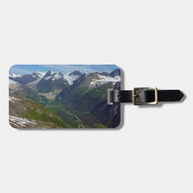 Étiquette À Bagage Vallée glaciaire alaskienne (Devant horizontal)