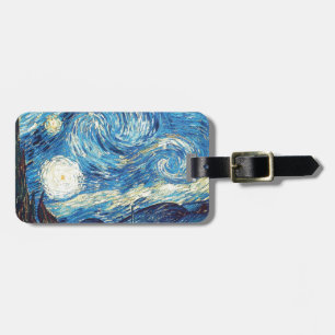 Étiquette À Bagage Van Gogh l'art vintage de la nuit étoilée 1889