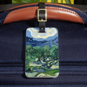 Étiquette À Bagage Van Gogh Les Oliviers Paysage Peinture