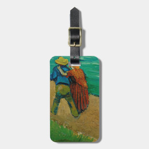 Étiquette À Bagage Van Gogh Vintage Post-Impressionniste Deux Amants