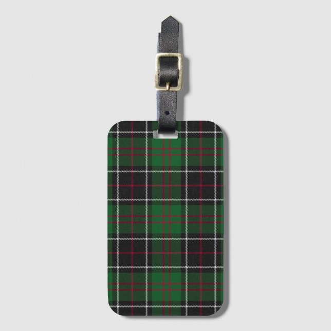 Étiquette À Bagage Variante de tartan de chasse du clan Sinclair (Devant Vertical)