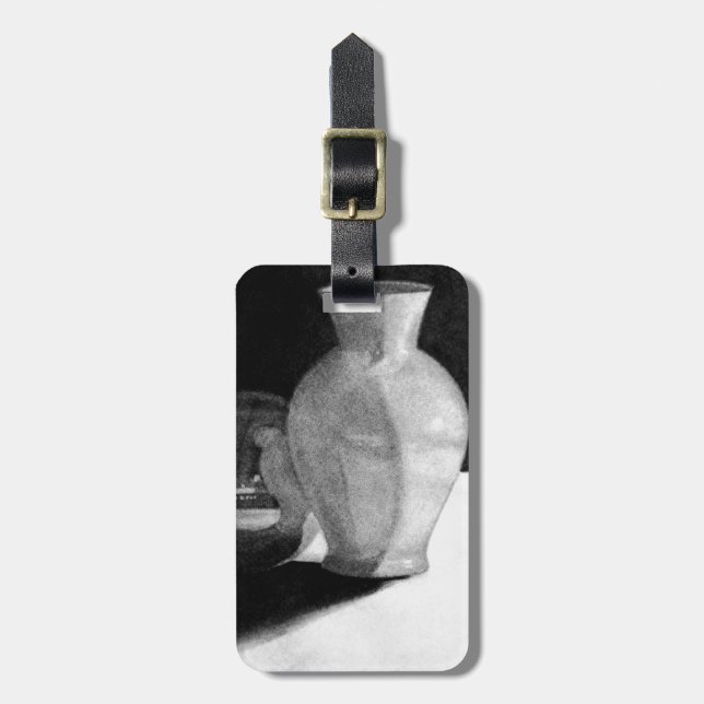 Étiquette À Bagage Vase avec sphère (Devant Vertical)