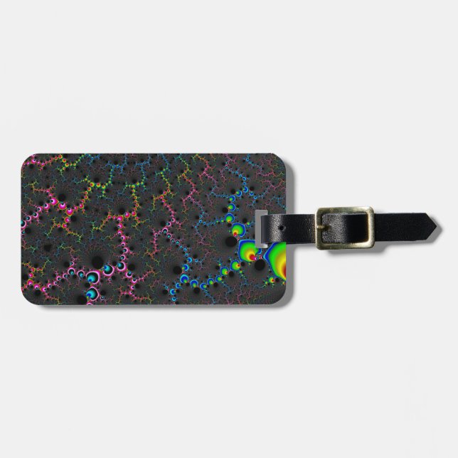 Étiquette À Bagage Veines - Art Fractal (Devant horizontal)