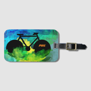 Étiquette À Bagage Vélo cool graphisme