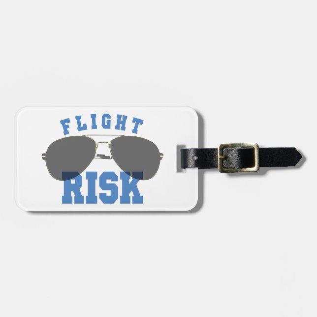 Étiquette À Bagage Verres d'aviation de risque de vol (Devant horizontal)