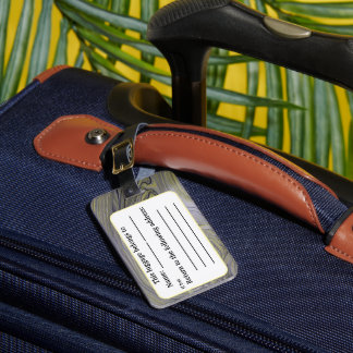 Étiquette À Bagage Verser en métal liquide inspiré