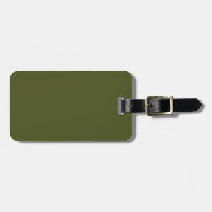 Étiquette À Bagage Vert de l'armée (couleur solide)