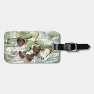 Étiquette À Bagage Vert doux des cadeaux | de coeur