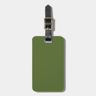 Étiquette À Bagage Vert olive solide