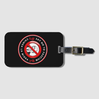 Étiquette À Bagage Veste en denim anti-fasciste