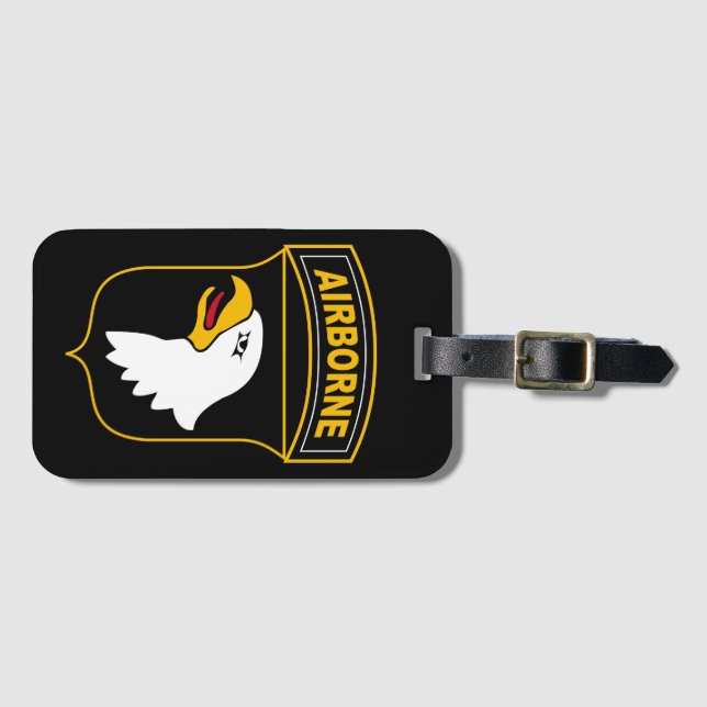 Étiquette À Bagage Vétéran militaire de la 101e division aéroportée (Devant Horizontal)