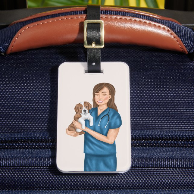 Étiquette À Bagage Vétérinaire Animaux de compagnie docteur vétérinai (Insitu Rectoal 2)
