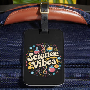 Étiquette À Bagage Vibrations Scientifiques Super Première Journée de