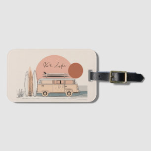 Étiquette À Bagage Vie en Van Surf Van – Esthétique Rétro de Camionne