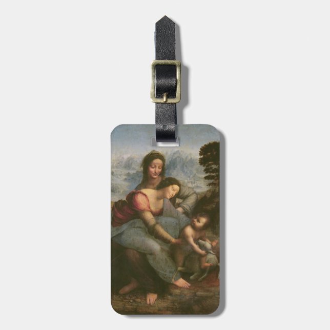 Étiquette À Bagage Vierge et enfant avec St Anne, c.1510 (Devant Vertical)