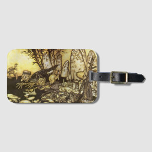 Étiquette À Bagage Vieux Conte de Fées, Bande d'Ouvriers par Rackham