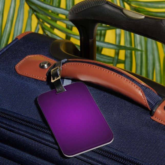 Étiquette À Bagage Vignette Violet-Noir Grainy (Insitu Rectoal 1)