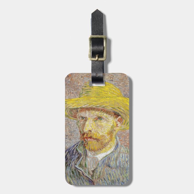 Étiquette À Bagage Vincent van Gogh - Autoportrait avec Casquette de  (Devant Vertical)
