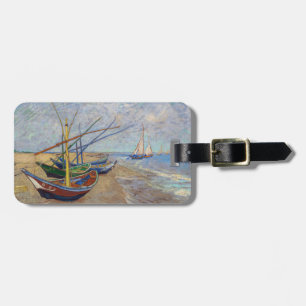 Étiquette À Bagage Vincent van Gogh - Bateaux de pêche sur la plage