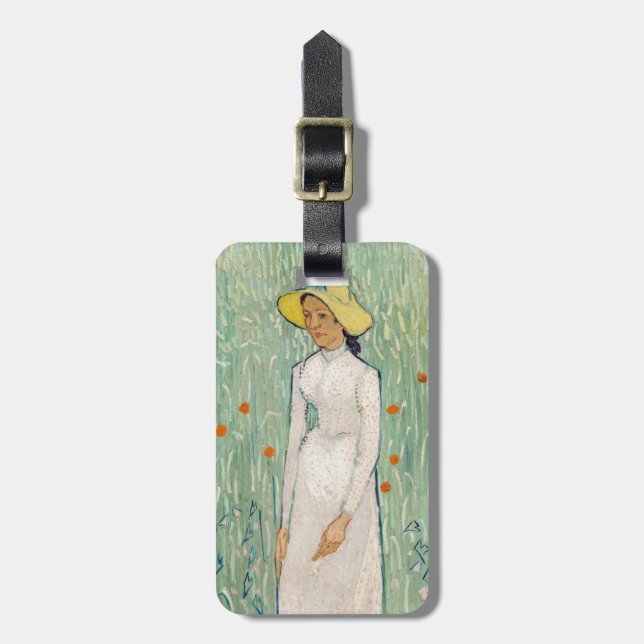 Étiquette À Bagage Vincent van Gogh - Fille en blanc (Devant Vertical)