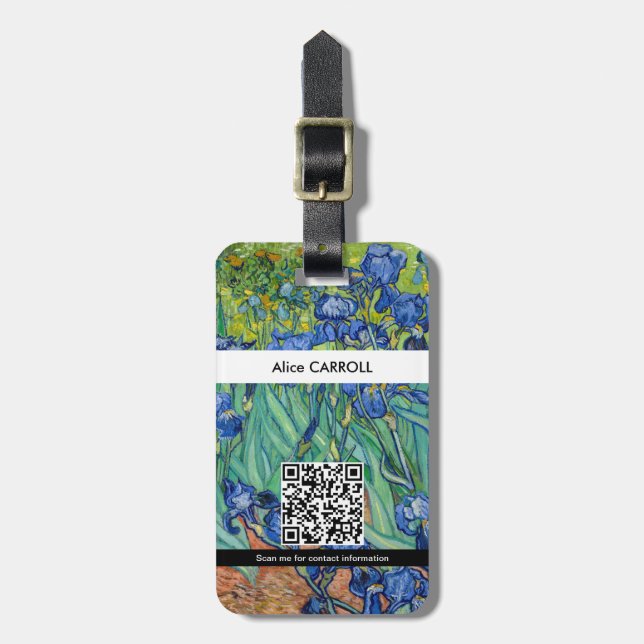 Étiquette À Bagage Vincent Van Gogh - Iris (Devant Vertical)