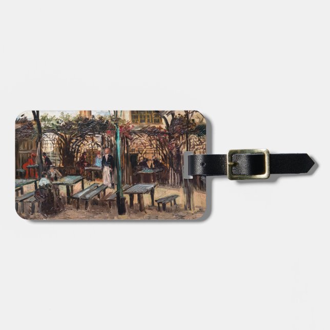 Étiquette À Bagage Vincent Van Gogh - La Guinguette sur Montmartre (Devant horizontal)