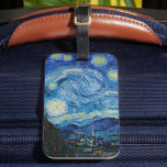 Étiquette À Bagage Vincent Van Gogh La Nuit étoilée<br><div class="desc">Vincent Van Gogh's The Starry Night Detail</div>