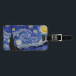 Étiquette À Bagage Vincent Van Gogh - La nuit étoilée<br><div class="desc">The Starry Night / La nuit etoilee - Vincent Van Gogh en 1889</div>