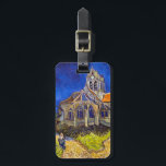 Étiquette À Bagage Vincent van Gogh - L'église d'Auvers<br><div class="desc">L'église d'Auvers / l'Eglise à Auvers-sur-oise par Vincent Van Gogh en 1890</div>