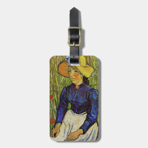 Étiquette À Bagage Vincent van Gogh - Paysanne en chapeau de paille