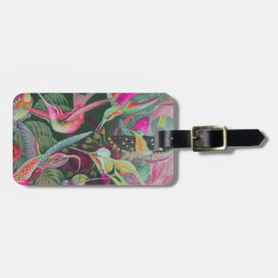 Étiquette À Bagage Vintage Haeckel Hummingbirds