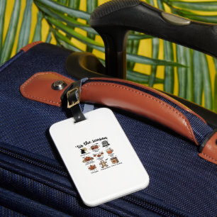 Étiquette À Bagage Vintage Halloween Season Checklist Shirt Design_1