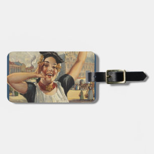 Étiquette À Bagage Vintage Holland Air Travel