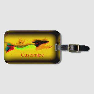 Étiquette À Bagage vintage mermaid personnalisé