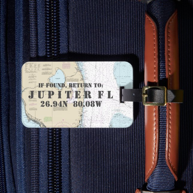 Étiquette À Bagage Vintage Nautique Sud Floride (Insitu Rectoal 4)